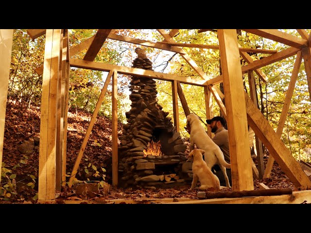 I am building a house in the forest. Made a big stove