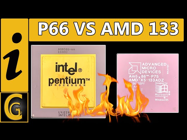 Intel Pentium 66 MHz VS AMD 486 X5-133 MHz
