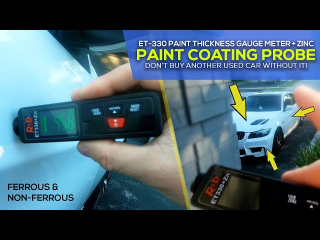 How to Check Car Paint Thickness with R&D ET330 Paint Coating Thickness Gauge