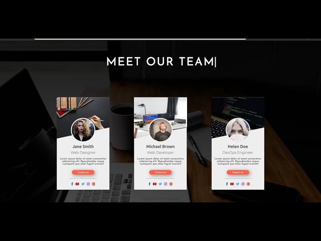 Profile Cards | HTML, CSS and JavaScript