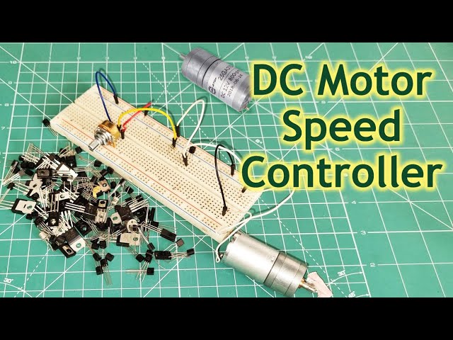 Why we use transistor in motor Speed Control?