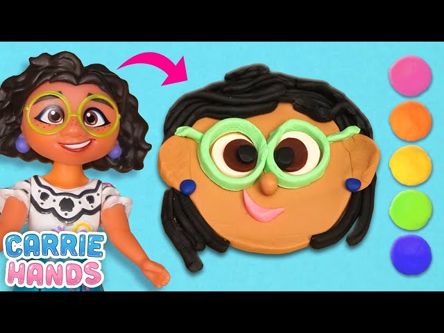 Disney Encanto Mirabel & Isabella Make DIY Play Doh Faces | Craft Videos For Kids