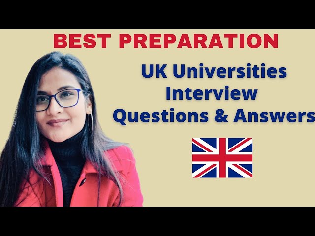 UK University Interview Question & Answers | Pre CAS Interview | UK Admission Interview Questions