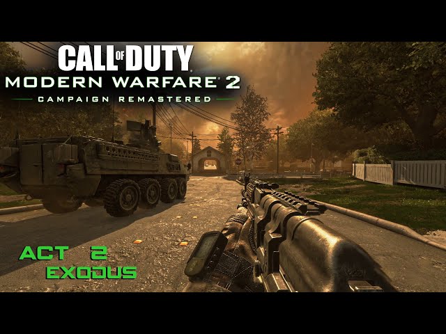 Call of Duty Modern Warfare 2 Remastered - ACT 2 - Mission 3 - Exodus (PC Gameplay)