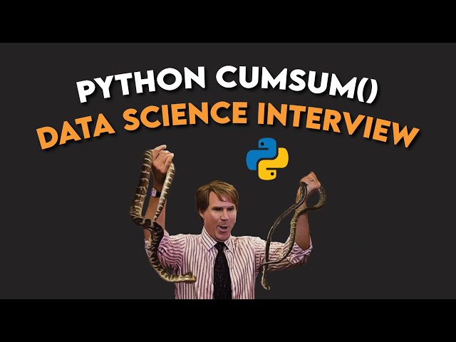 Python cumsum() | Solving Python Optimization Questions On a Data Science Interview