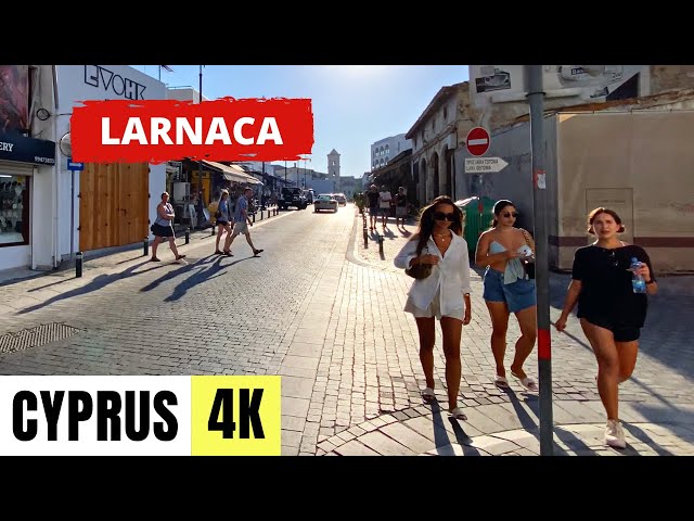 LARNACA, CYPRUS 🇨🇾 [4K] Old City Centre — Walking Tour