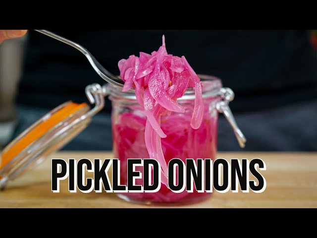 Pickled Onions | Crunchy Pickled Red Onions Recipe