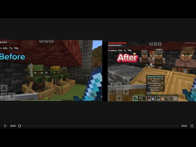 I turn zombie villager into villager ##Playing Minecraft on YouTube world part 26