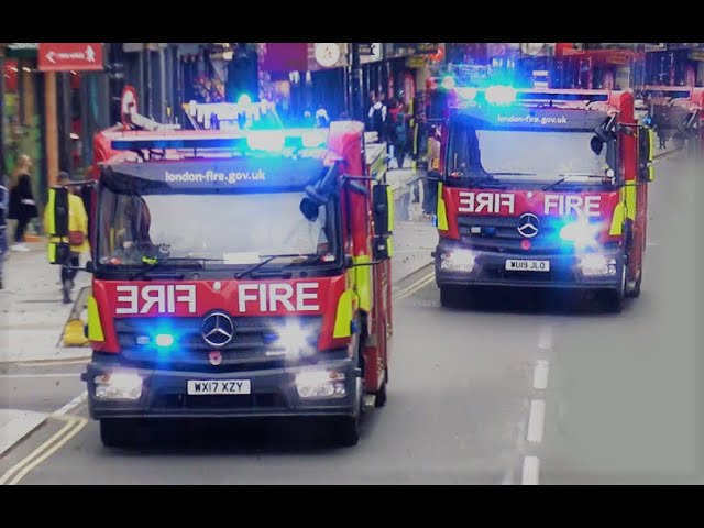GET OUT OF THE WAY!! - Fire Engines Responding Urgently in CONVOY + London Police Cars & Ambulances