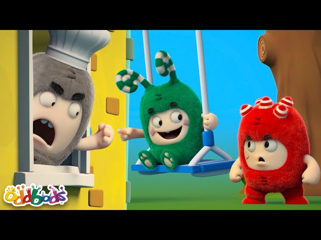 ODDBODS | Baby Oddbods on a Swing! | Oddbods Full Episode Compilation! | Funny Cartoons for Kids