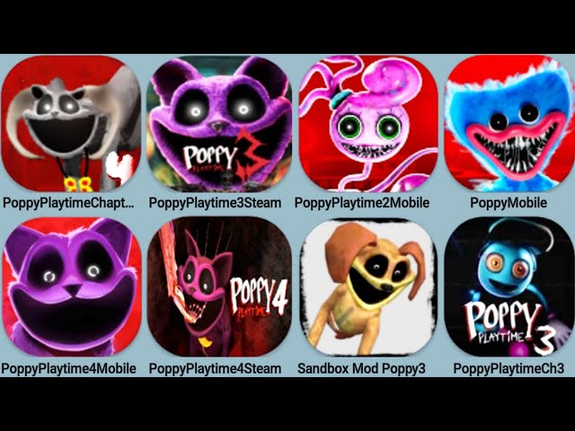 Poppy Playtime 4 Mobile, Poppy 3 Steam , Poppy 2 Mobile, Poppy, Sandbox Poppy3,Poppy 4 Steam ,Dogday