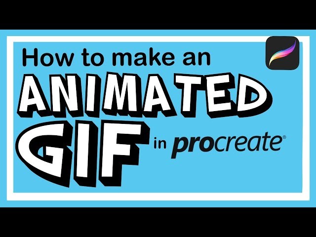 How To Make Animated GIFs w/ Procreate!