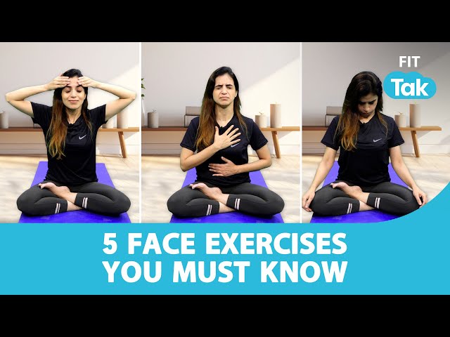Complete Face Workout For A Glowing Skin | Face Yoga With Mansi | Fit Tak