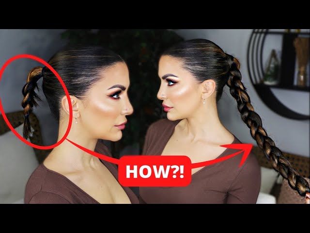 How to get a THICK LONG Braid when you have THIN SHORT Hair