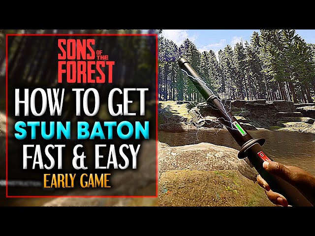 Sons Of the Forest HOW TO GET STUN BATON EARLY GAME