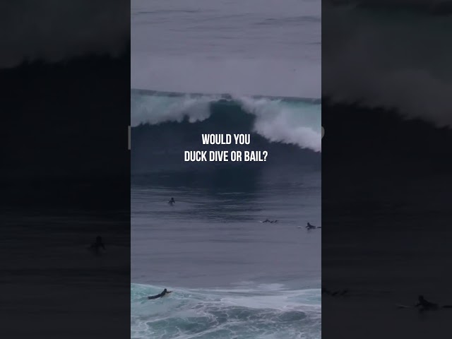 Duck Dive vs. Bail: Which is the Best Surfing Technique? #shorts
