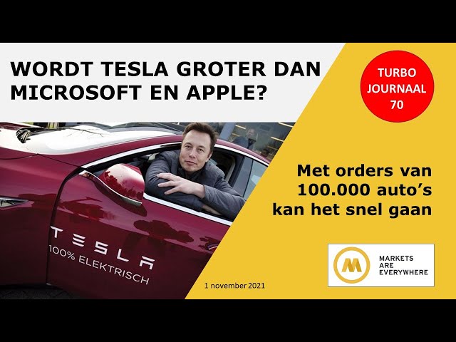 Wordt Tesla groter dan Microsoft en Apple? | #70 Turbo Journaal | #AEX