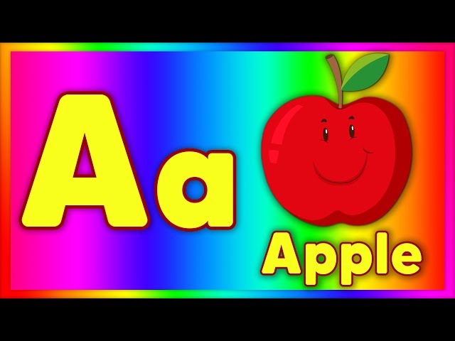 Phonics with TWO Words - A for Apple Song - ABC Baby Songs