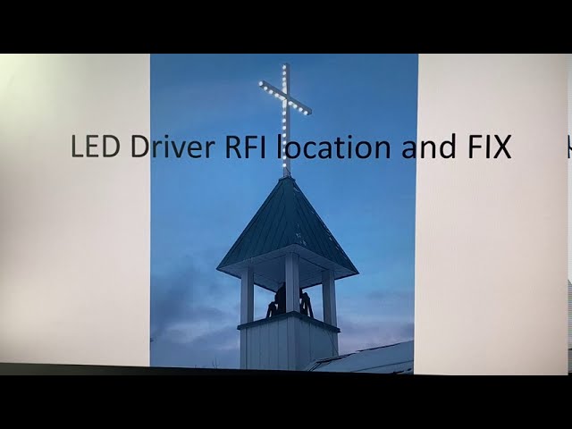 LED RFI noise detection and fix