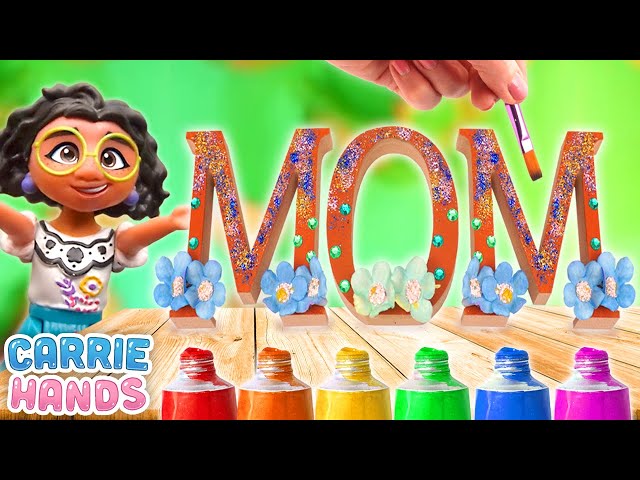 Disney Encanto Mirabel & The Madrigal Family DIY Mothers Day Crafts | Craft Videos For Kids