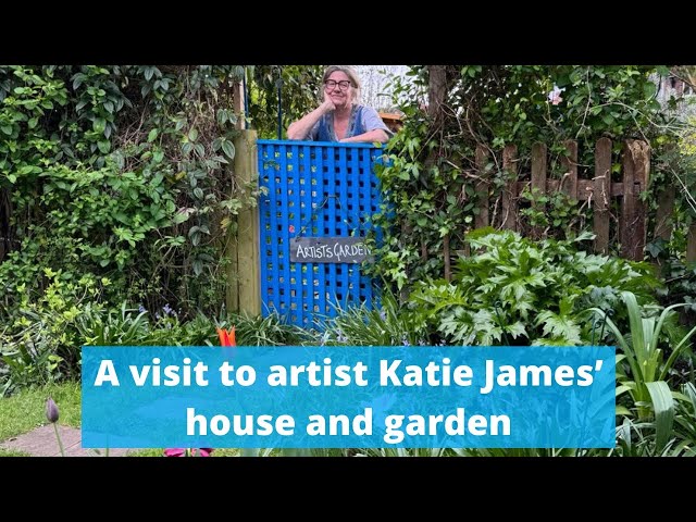 A visit to artist Katie James’ artist’s house and garden - jewel colours and a rich palette x