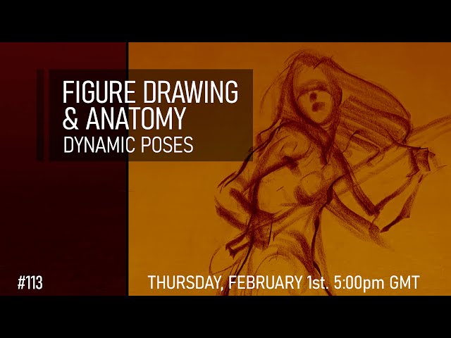 Figure Drawing & Anatomy - Dynamic Poses #113