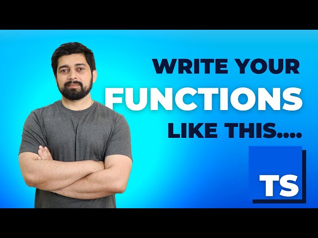 A better way to write function in typescript
