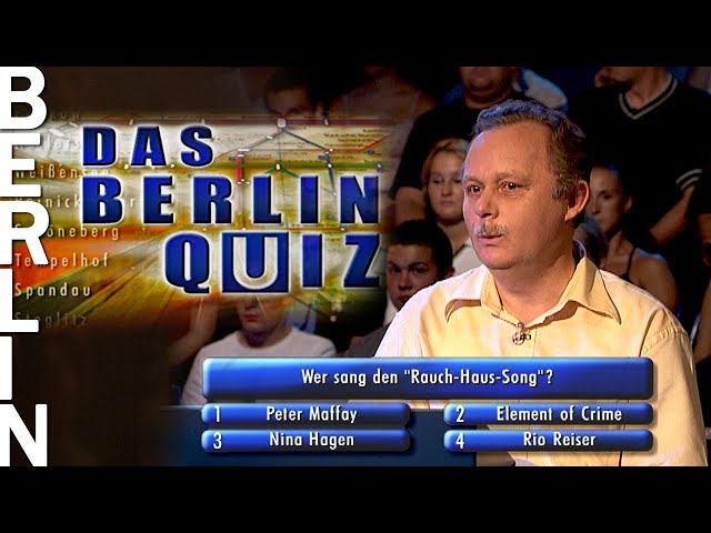 "Wer sang den 'Rauch-Haus-Song' ?" | Das Berlin Quiz (2002) | Folge 38/45