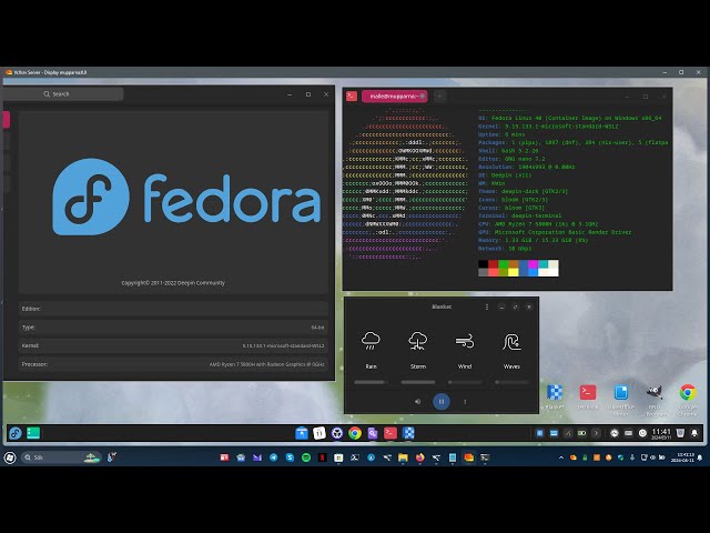 Fedora 40 - How to install Deepin Desktop via Fedora 40 and Windows 11 - WSL - GWSL - 2024 - YouTube