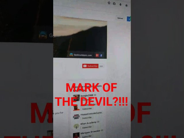 MARK OF THE DEVIL!!!! Geekoutdoors.com