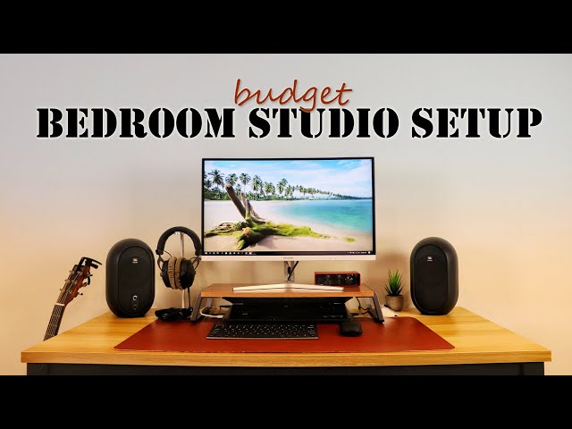 My INSANE music studio setup in MY DORM ROOM!!!  Minimalist Home Studio 2020