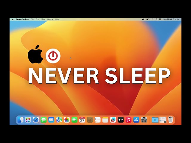 How to Stop Mac from Sleeping? | Always Keep Mac Screen on With This Setting