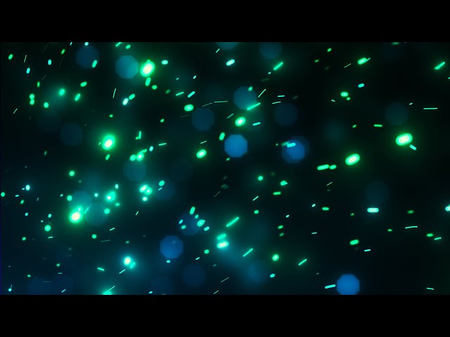 Bright Flying Green Fire Sparks Background video | Footage | Screensaver