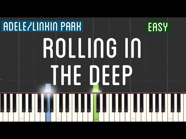 Adele/Linkin Park - Rolling In The Deep Piano Tutorial | Easy
