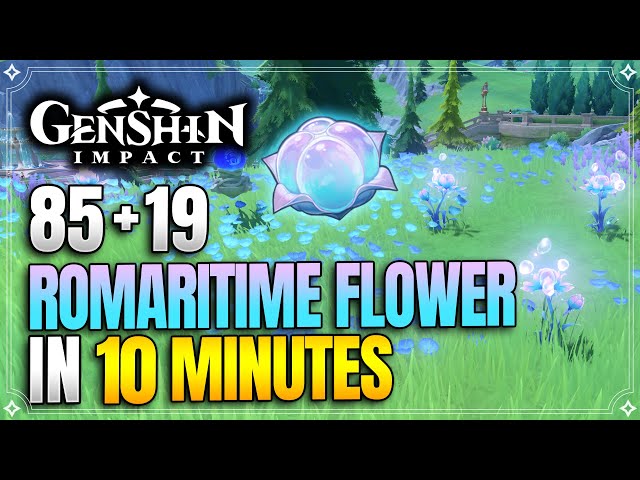 Romaritime Flower Locations | Fast and Efficient Farming Route | Ascension Materials【Genshin Impact】