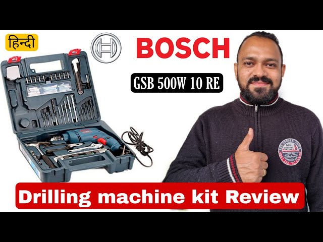 Bosch drilling machine kit Review | Bosch GSB 500W 10 RE | Best drill machine for home use