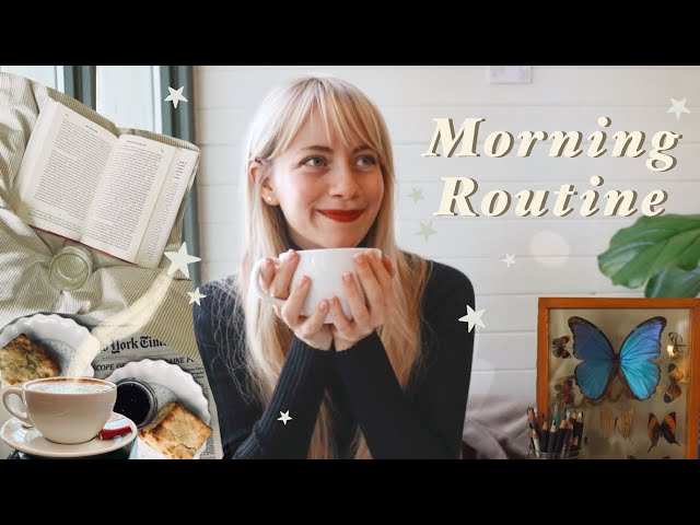 Cozy Weekend Morning Routine ☕️📚✨ Books, baking & being (my 5 step morning routine vlog)