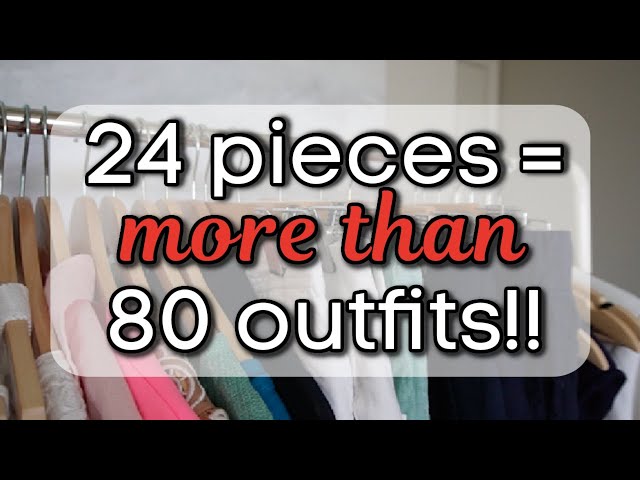 capsule wardrobe summer 2023 | only 24 pieces but *LOTS* of outfits