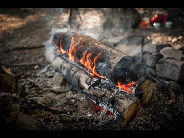 Siberian Survival fire that lasts all night