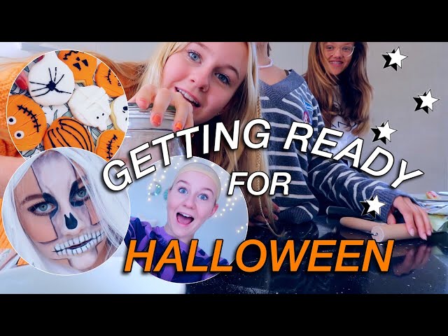 GETTING READY FOR HALLOWEEN *with my friends* | MaVie Noelle