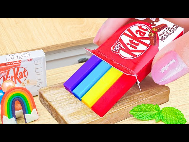 Rainbow KITKAT Sweet Cake Decorating 🍫 How To Make Miniature KitKat Cake🌈Chocolate Cake Recipe