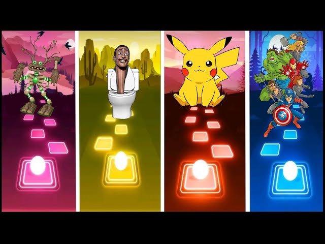 Wubbox 🆚 Skibidi Toilet 🆚 Pikachu 🆚 Avengers Cartoon. 🎶 Who Is Best?