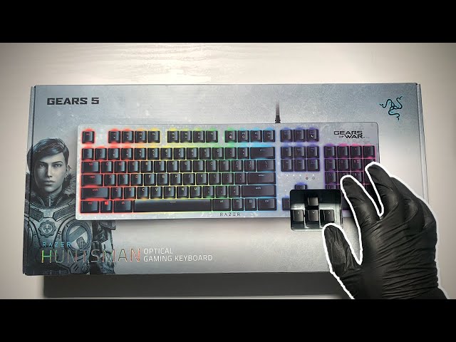 Razer Huntsman Gears of War 5 Edition Gaming Keyboard Unboxing