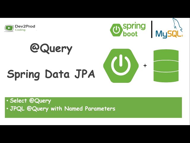 @Query | Spring Data JPA | Spring Boot | Part 1 | Dev2Prod Coding