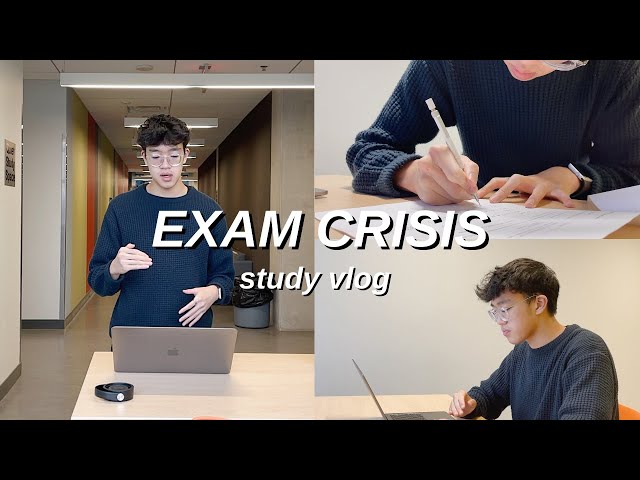 EXAM CRISIS | a day in the life of a STRESSED college student *productive motivational study vlog*