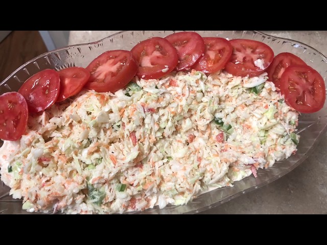 How to make coleslaw in 5 minutes/ delicious coleslaw recipe