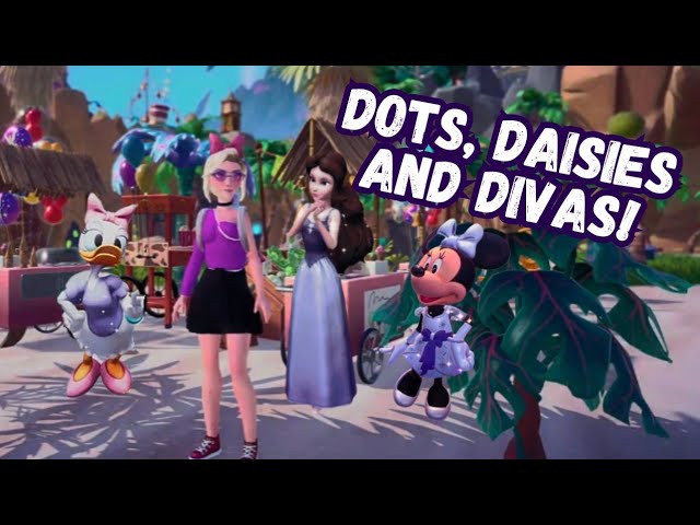 It's FASHION!! 📸 Dots and Daisies. #disneydreamlightvalley