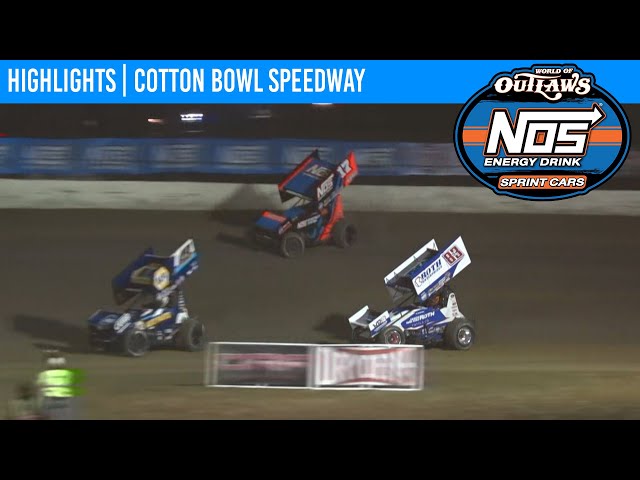 World of Outlaws NOS Energy Drink Sprint Cars Cotton Bowl Speedway March 19, 2021 | HIGHLIGHTS