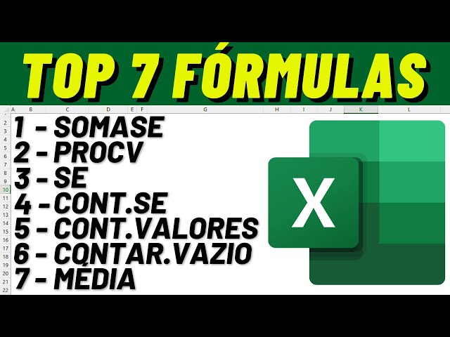 Top 7 Funções mais Importantes no Excel