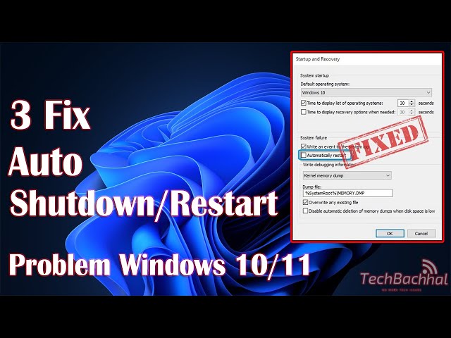 System Automatic Restart Problem Solution || How To Fix Auto Shutdown/Restart Problem Windows 10/11